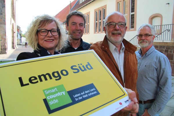 Alles Südstädter: Melanie Köhler, Matthias Tiemann, Georg Müller und Karl-Heinz Mense. - © Till Brand
